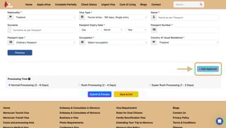 Add Extra Travellers (Optional)