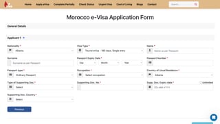 Complete the Main Application Form