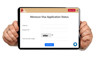 Morocco E Visa Application Status Page