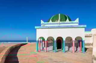 Mosque At The Cemetery Of Sidi Ifni Morocco