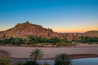 Sunset over Ait Benhaddou