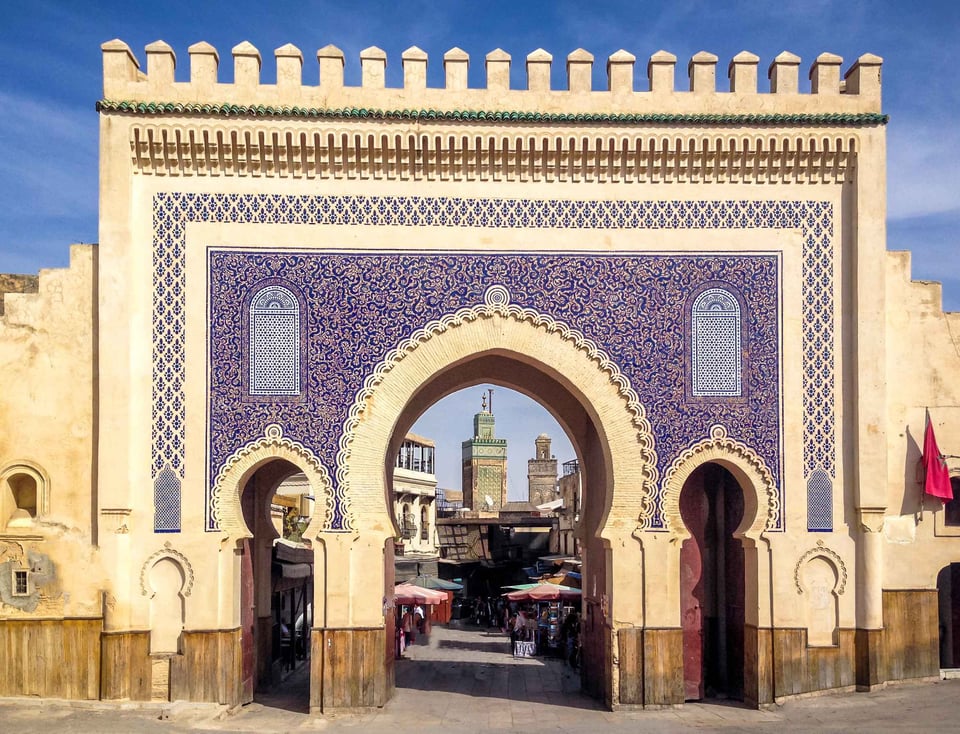 Bab Bou Jeloud Gate In Fez