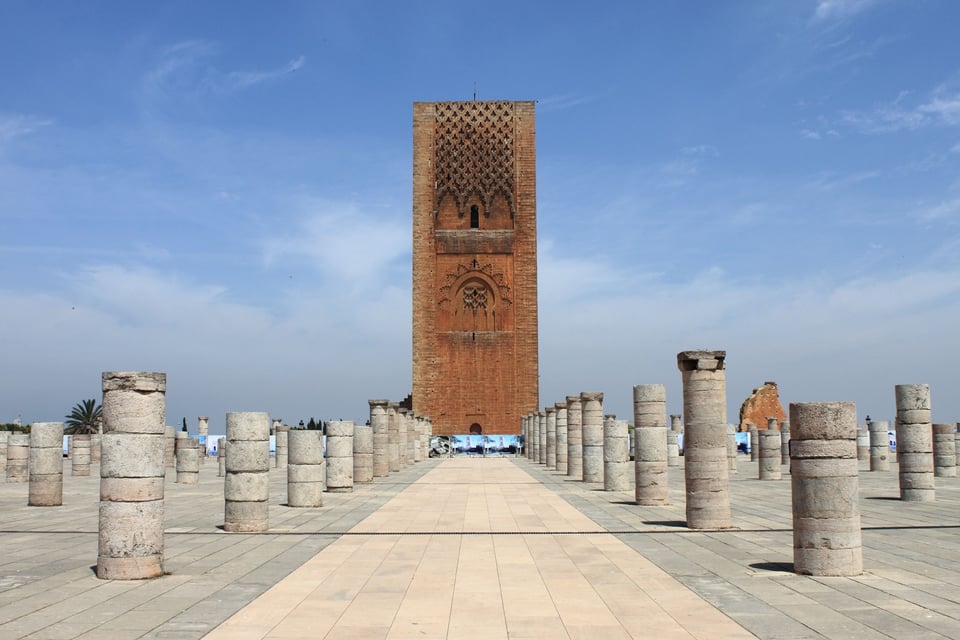 Hassan Tower Located In Rabat In Morocco