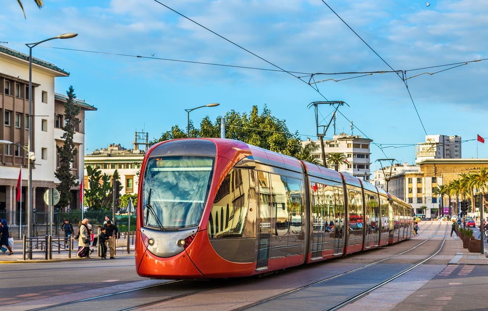 Modern Train In Casablanca,Morocco