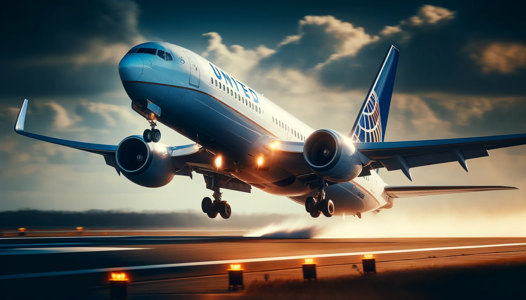 United Airline flight